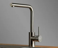 Grifo Monomando De Fregadera INOX Trent Con Cartucho Economizador – 05TRE501IS – AQG