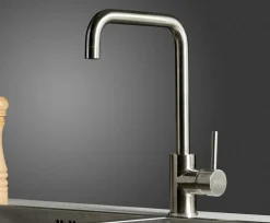 Grifo Monomando De Fregadera INOX Lite Con Cartucho Economizador – 05LIT501IS – AQG