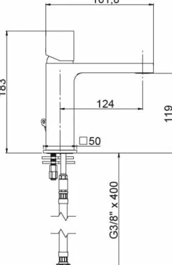 Grifo Monomando De Lavabo 35 QB Cromo – 01QBE110CR – AQG
