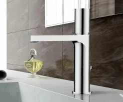 Grifo Monomando De Lavabo Tube Cromo – 01TUB100CR – AQG