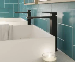 Grifo Monomando De Lavabo Alto Bold Negro – 01BOL120NG – AQG