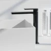 Grifo Monomando De Lavabo Alto Alpha Negro – 01ALP120NG – AQG