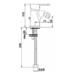 Grifo Monomando De Bidé – Lyon – Aquahome