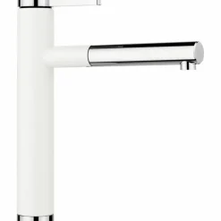 Grifo Monomando De Cocina Caño Extraíble Disponible En 8 Colores Linee – S – Blanco