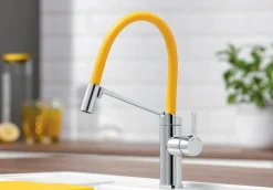 Grifo Monomando De Cocina Con Caño Intercambiable De Colores Viu-S – Blanco