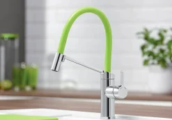 Grifo Monomando De Cocina Con Caño Intercambiable De Colores Viu-S – Blanco