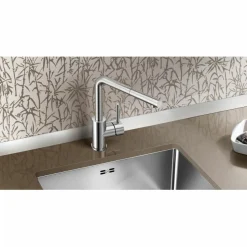 Grifo Monomando De Cocina Con Caño Alto Y Extraible Mila-S – Blanco