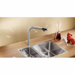 Grifo Monomando De Cocina Con Mando Ergonómico Vonda – Blanco