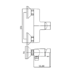 Grifo Monomando De Ducha – Paris – Aquahome
