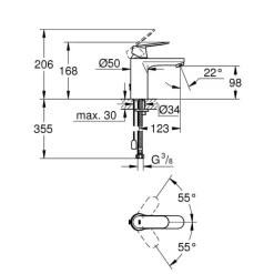 Grifo Monomando De Lavabo Tamaño M – Eurosmart Cosmopolitan – Grohe