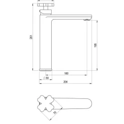 Grifo Monomando De Lavabo Con Desagüe – Lucky Me – 8814500 – Galindo