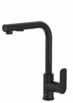 Grifo Monomando Mezclador Para Cocina Con Caño Giratorio Negro Mate – Cala – A5A856ENB0 – Roca