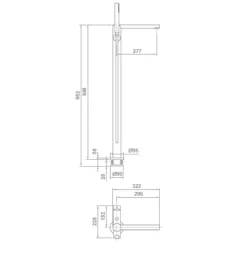 Grifo Monomando Pie Para Bañera Balance – G4176100 – Gala