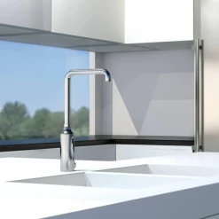 Grifo Temporizado Cocina Mezclador Repisa Por Sensor Accionamiento Mediante Sensor. PRESTO Domo Sensia C – 79321 – Presto Iberica