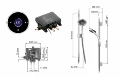 Grifo Temporizado Ducha Mezclador Touch Accionamiento Mediante Sensor Táctil. PRESTO Mira Lux Mural – 80662 – Presto Iberica