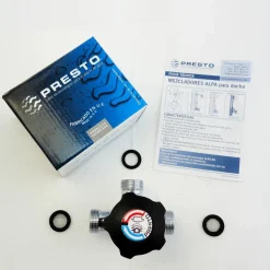 Grifo Temporizado Ducha Vista Mezclador Accionamiento Mediante Pulsador. PRESTO Alpa 80 Vista – 35011 – Presto Iberica