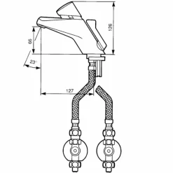 Grifo Temporizado Lavabo Un Agua Repisa Accionamiento Mediante Pulsador. PRESTO 2020 Eco – 10505 – Presto Iberica