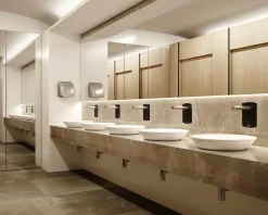 Grifo Temporizado Lavabo Un Agua Mural Por Sensor Accionamiento Mediante Sensor. PRESTO Domo Sensia P – P2679211 – Presto Iberica