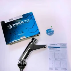 Grifo Temporizado Lavabo Un Agua Repisa Accionamiento Mediante Pulsador PRESTO 105 L – 20900 – Presto Iberica