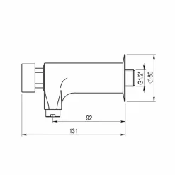 Grifo Temporizado Lavabo Un Agua Mural Visto Accionamiento Mediante Pulsador. PRESTO XT P Eco – 11530 – Presto Iberica