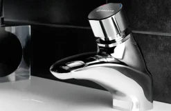 Grifo Temporizado Lavabo Mezclador Repisa Accionamiento Mediante Pulsador. PRESTO Arte AM – 66700 – Presto Iberica
