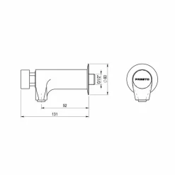 Grifo Temporizado Pulsación Antiblocaje Agua Caliente – Presto XT P – Presto – 26120