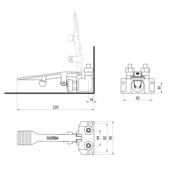 Grifo Temporizado Un Agua Accionamiento Mediante Pedal PRESTO 520 – 23600 – Presto Iberica
