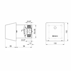 Grifo Temporizado Urinario Sensor Visto Accionamiento Mediante Sensor. PRESTO Novo Sensia UE – 78610 – Presto Iberica