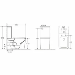Inodoro BTW Compacto Rimless Pisa – 00328 – Aquore