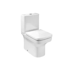 Inodoro Compacto Tanque Bajo Adosado A Pared Rimless – Roca – Dama