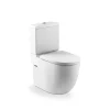 Inodoro Completo Altura Confort Adosado A Pared Con Salida Dual (incluye Taza, Cisterna De Alimentación Inferior Y Tapa De Supralit®) – Roca – Meridian A34224C00U/A341242000/A8012AB00B