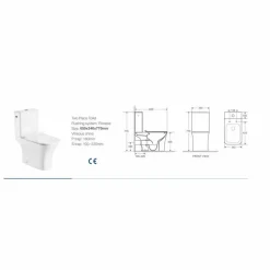 Inodoro Completo Rimless Palermo – 22657- Aquore