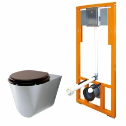 Inodoro Prestowash Inox Suspendido Con Soporte Regulable Y 1000 A Inox – PrestoEquip – K088962