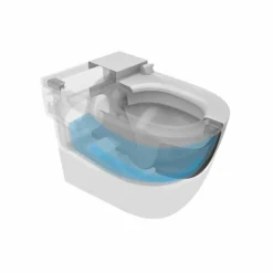 In-Tank® Inodoro De Pie Adosado A Pared Con Tanque Integrado (incluye Tapa Y Asiento) – Roca – A893303000