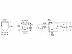 In-Wash® Smart Toilet Suspendido Rimless Con Salida A Pared – A803150S01 – Ona – Roca