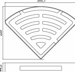 Jabonera Baño Triangular T20 AISI 304 Cromo – 30001T200120 – AQG