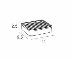 Jabonera Pared – Blanco Mate Modelo Combis – 6523075 – Manillons Torrent