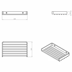 Jabonera Rejilla – Architect – Cosmic – WJC205A0039002