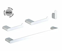 Juego De Accesorios Baño Sune 4 Piezas – 31SUNPAC01 – AQG