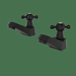 Juego Grifos De Lavabo 1866 Negro Estilo Premium Colección CLÁSICA 223192 – GRB Mixers