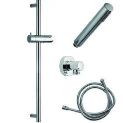 Kit Ducha Tekno Con Accesorios Futura Cromo + Toma De Agua – KIT367500 – Galindo