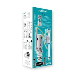 Kit Mecanismos Llenado Inferior Y Descarga Doble A Cable – Drena