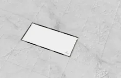 Kit Para Plato De Obra Con Sumidero Ruber Reducido Con Sifón De 30 Mm Y Rejilla EVOLUX CRISTAL TEMPLADO 15X30 Reducido – EVOLUX -IE49009R – Estil Gurú