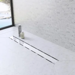 Kit Para Plato De Obra Con Sumidero Ruber Reducido Con Sifón De 30 Mm Y Rejilla EVOLUX CRISTAL TEMPLADO 90 Reducido – EVOLUX -IE49003R – Estil Gurú