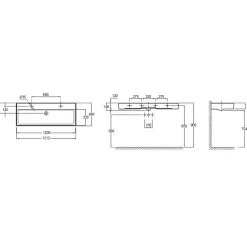 Lavabo 120 Cm – Vivienne – Jacob Delafon