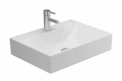 Lavabo Albus De 60X45 Sin Rebosadero Y Con Orificio Para Grifo – Gala – G1021501