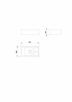 Lavabo Albus 40X23 – Gala – G1022701