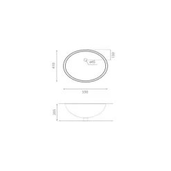 Lavabo Bajoencastre Ancona / Modena – 0054/0053 – Bathco