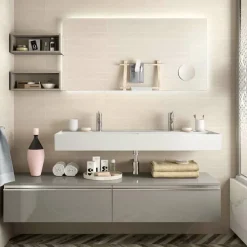 Lavabo De Porcelana Doble Veneto – Salgar