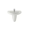 Lavabo De Porcelana Mural Con Semipedestal – Victoria – Roca